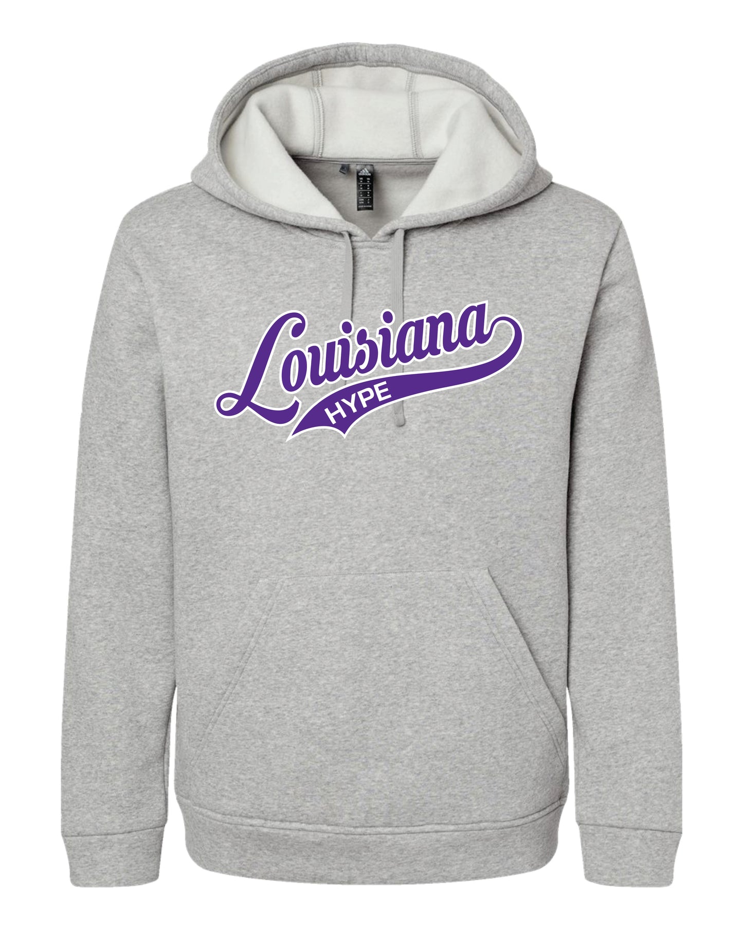Hype Grey Heather Adidas Hooded Sweatshirt