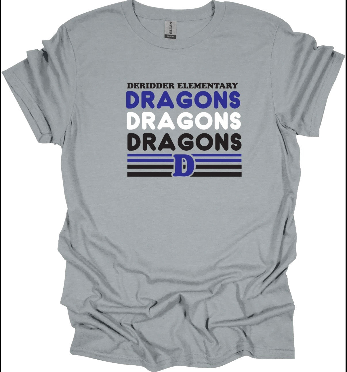 DeRidder Elementary "Repeat" Spirit Shirt Grey