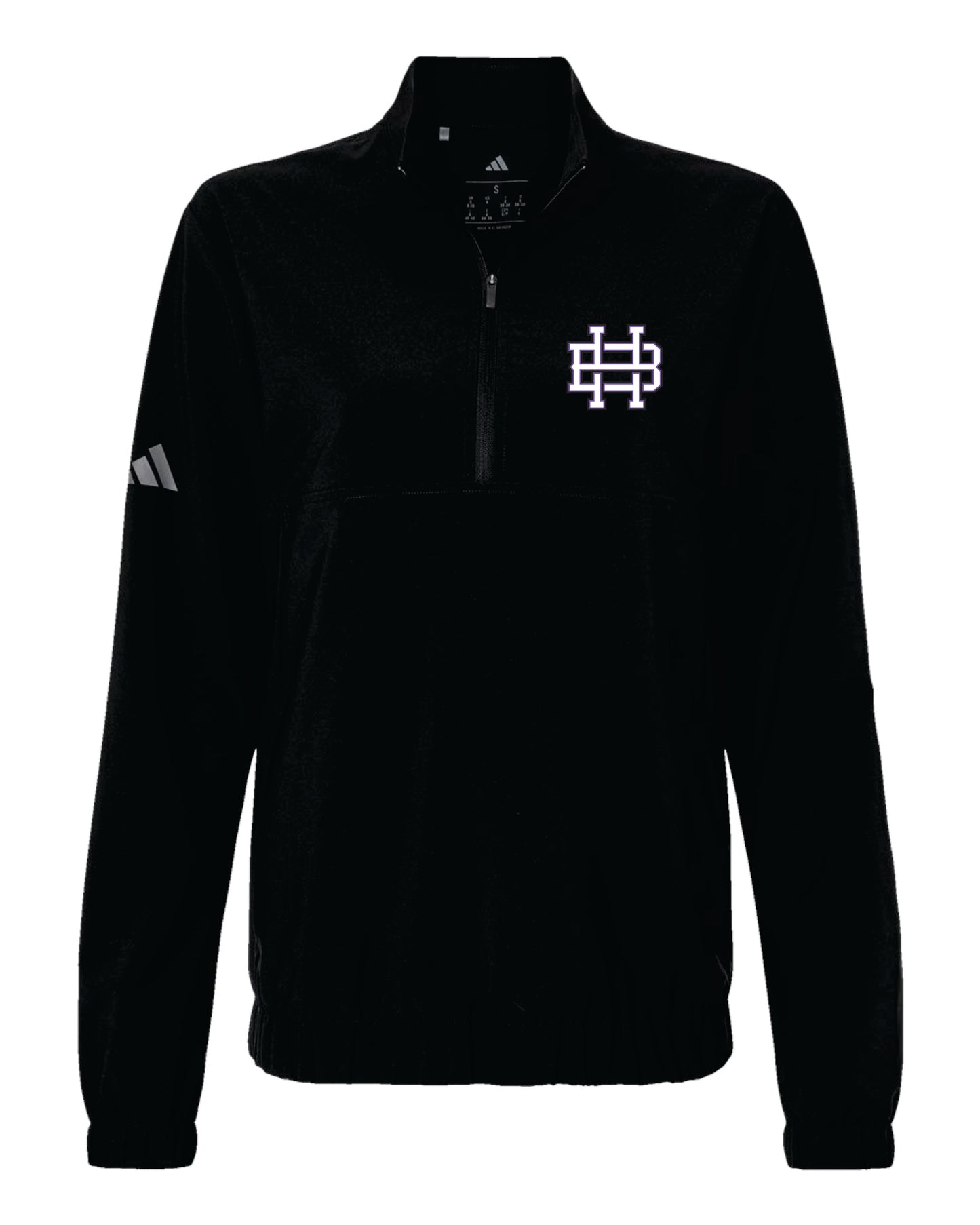 Hype Black Adidas Women's Half-zip Pullover