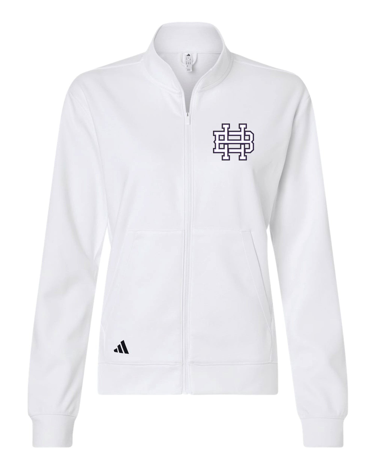 Hype White Adidas Women's Full-zip Jacket
