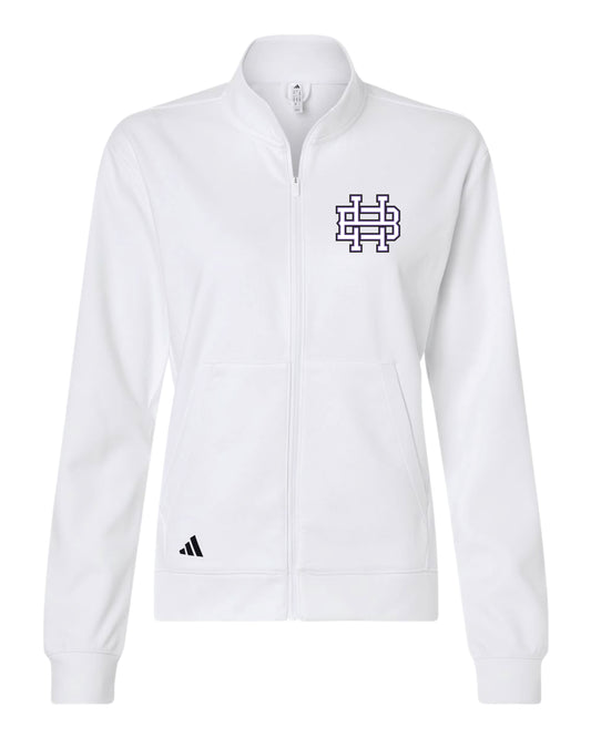 Hype White Adidas Women's Full-zip Jacket