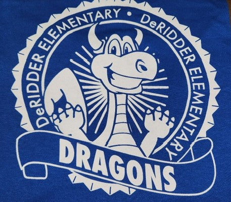 DeRidder Elementary Spirit T Shirt Blue